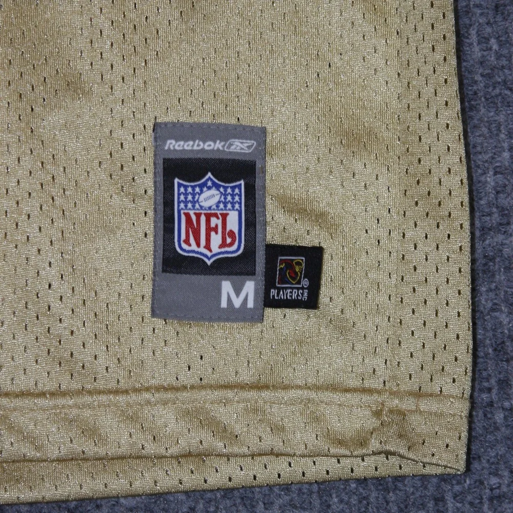 Los Angeles Rams Marshall Faulk Reebok Jersey Boys M‎ 10-12 Gold NFL Football 81